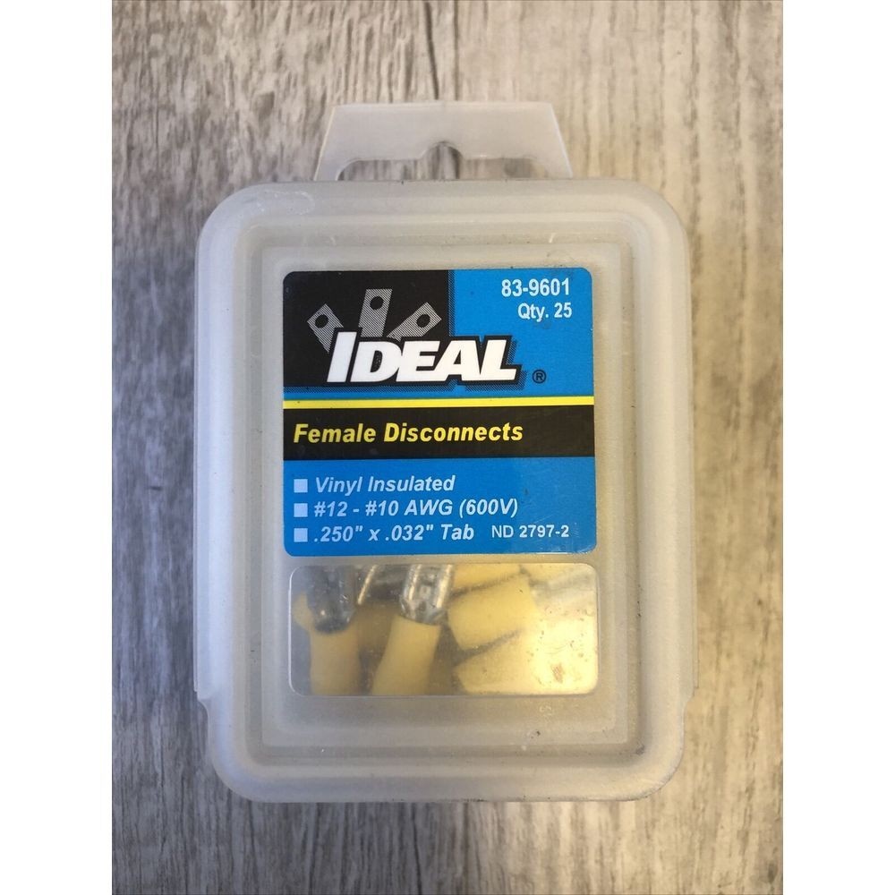 (25) IDEAL 83-9601 #12- #10 AWG INSULATED FEMALE DISCONNECT TERMINAL